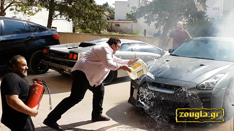 Η πρωταπριλιάτικη φάρσα με τη… φωτιά σε Lamborghini Diablo και Nissan GT-R